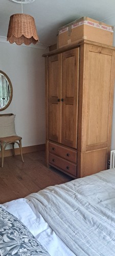 Solid oak wardrobe - oak,