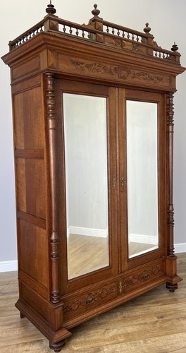 Wardrobe antique french oak - antique,