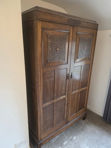 Antique oak wardrobe free - oak,