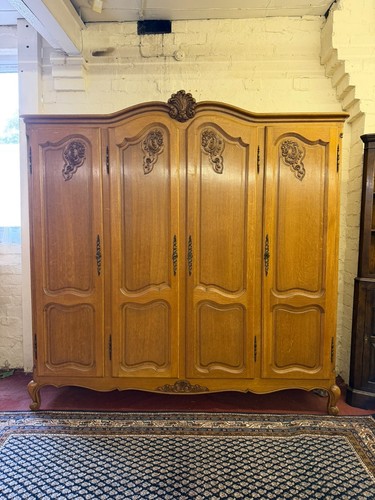 French carved oak four - oak, door