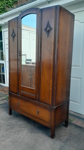 Antique solid carved oak - carved,