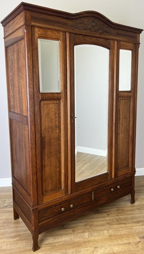 Wardrobe antique french oak - antique,