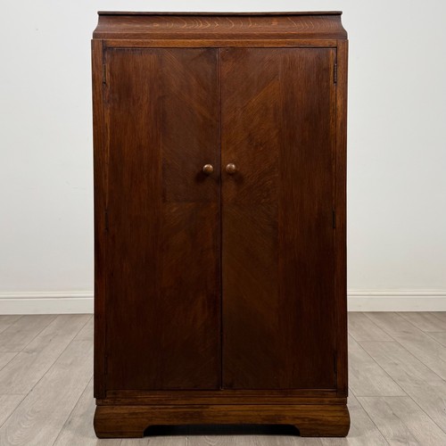 Antique small oak wardrobe - small,