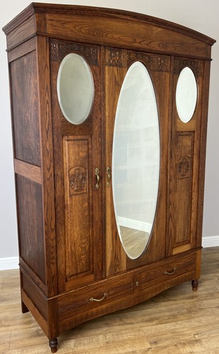 Wardrobe antique french - wardrobe, oak