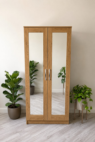 Ready assembled oak - ready, 2-door