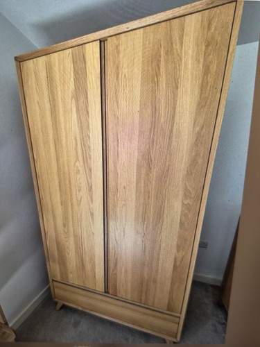 John lewis oak wardrobe - john,